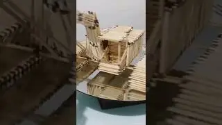 How to Build Combine excavator from Matches | Kibrit Kato Yapımı