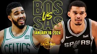 Boston Celtics vs San Antonio Spurs Full Game Highlights | January 17, 2024 | FreeDawkins