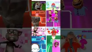 Jungle Beat Exe vs Sheriff Labrador Exe vs Talking Tom vs Vlad and Niki X Coffin Dance Tiles Hop 302