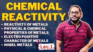 Chemical Reactivity | Reactivity, Electropositive, Physical & Chemical Properties of  Metals |Lec 1