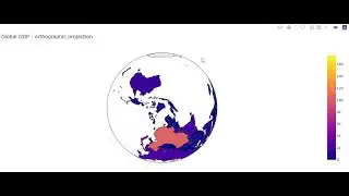 Geographical plotting with Plotly | Video 9 - Orthographic Projection