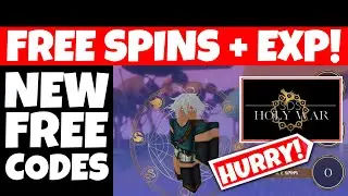 *NEW* SDS FREE CODES Holy War 3 Free EXP + Free Spins   |  ROBLOX Anime Game