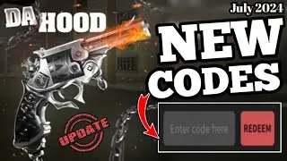 🖇DA HOOD NEW REDEEM CODES JULY 2024!🖇 | ROBLOX DA HOOD CODES 2024