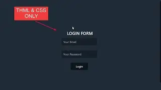 Create a Stylish Login Form Using HTML and CSS - Step-by-Step Tutorial