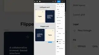 Sharp 3D Flash Card design on Figma  #shorts