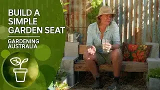 Build a simple garden seat that's relocatable and holds plants