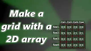 Unity3D - Make a Grid with a 2D Array