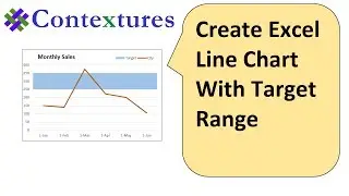 Create an Excel Line Chart With Target Range