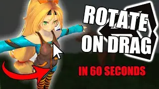 How to rotate object on drag | Unity in 60 seconds