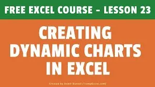 Creating Dynamic Charts in Excel (Using Drop-down List and Scroll Bar) | FREE Excel Course