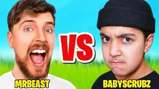 Kid Plays Fortnite With MrBeast (BABYSCRUBZ VS MRBEAST)