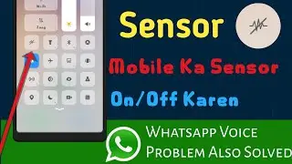 Sensor On/Off Option In Android| How to turn off Your Sensor of mobile