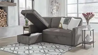 Kerle Charcoal 2 Piece Sectional with Pop Up Bed from Signature Design by Ashley