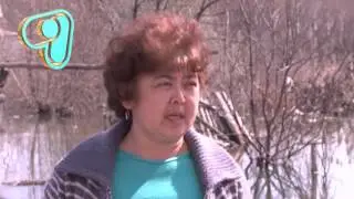 20.04.16  Заречный из-за разлива реки Ишим превратился в остров(М)