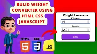 Weight converter Javascript | Html And Css  Project 🚀