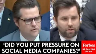 Are You Talking About Pres. Biden?: Matt Gaetz Grills Ex-Top Biden Aide About Censorship Requests