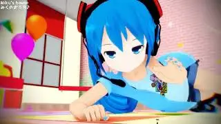 MMD Giantessみくのおうち♪Miku's House