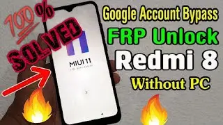 Mi redmi 8 google account bypass | redmi 8 frp bypass | redmi 8 frp bypass miui 11 | bypass google