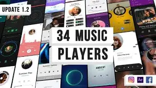 Music Visualization Players for Instagram Story | After Effects Template