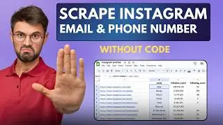 How to Scrape Instagram followers Phone number & Email | Web scraping