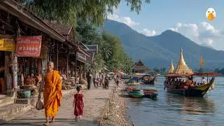 Luang Prabang, Laos🇱🇦 Amazing! Ancient Buddhist City with Over 1000 Years (4K UHD)