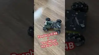 Raspberry Pi 4B × Mecanum Wheel Drive Rotation