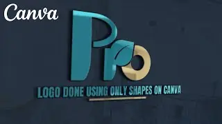 How to make a Shapes ONLY Logo on Canva & Photopea - Free