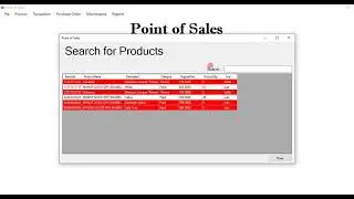 POS System in C# and SQL Server DEMO