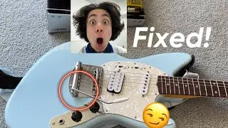 How to fix a Fender Mustang vibrato/whammy/trem system (How to make it not suck)