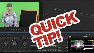 How to Green Screen in Davinci Resolve - Quick Tip