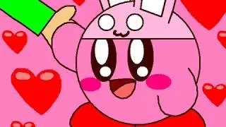 Baldi's Basics Have Carrot Give Bunny Kirby (Kirby Cartoon Meme)