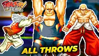 ALL THROWS TUTORIAL - Fatal Fury Special / Garou Densetsu Special (Neo Geo)