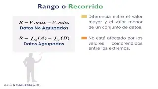¿Cuáles son las Medida de Dispersión Rango o Recorrido en Estadística? 👌👌👍👍