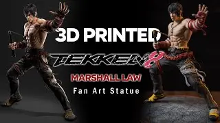 Marshall Law Tekken 8 3d Printed Fan Art Statue