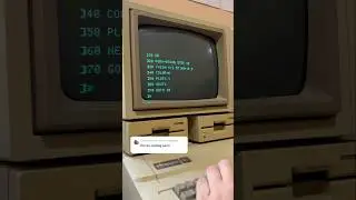 AppleSoft BASIC low-res graphics sine wave “heartbeat” : apple IIe ASMR 