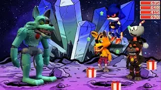 Franken Foxy 3D in FNaF World! Freddy In Space 2 (Mod)