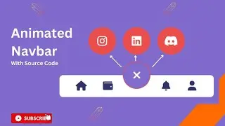 Create an Animated Navbar with HTML and CSS - A Beginner's Guide | @CodeSmoker