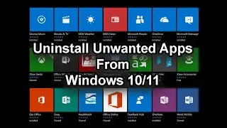 Uninstall unwanted system apps from Windows 10 and 11