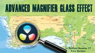 Advanced Magnifier Glass Effect in DaVinci Resolve 17 Free Version