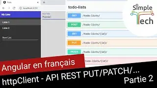 Angular en Français - 15. Appel API REST avec HttpClient - Partie 2 - PUT, PATCH et DELETE