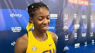 Michaela Rose after taking 4th in 2024 Olympic Trials 800 final