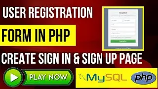 How To Make Login & Registration Form In PHP & MySql, Create Sign IN & Sign Up Page