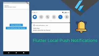 Flutter - Local Push Notification | Scheduling Local Notifications