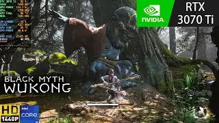 RTX 3070 Ti Laptop - Black Myth Wukong High Settings, DLSS 1440p