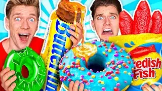 Making Giant Sour Candy!! How To Make The World’s Largest DIY Real vs Gummy Food At Home Challenge