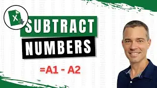 How to Subtract Numbers in Excel