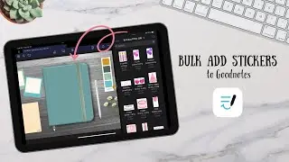 How to bulk add stickers to Goodnotes | Goodnotes Tutorials | Digital stickers