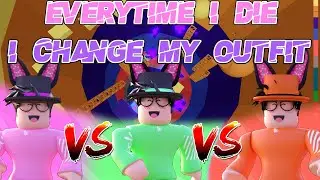 Playing Tower Of Hell But Everytime I fall I CHANGE MY OUTFIT | Roblox | Tower Of Hell