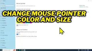 (SOLVED) Change mouse Pointer Color and Size in Windows 10 PC | 2024