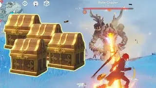 Awakening the Ruin Grader for 4 Precious Chests | Genshin Impact
